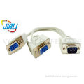 1 male to 2 female VGA Splitter Cable for Computer